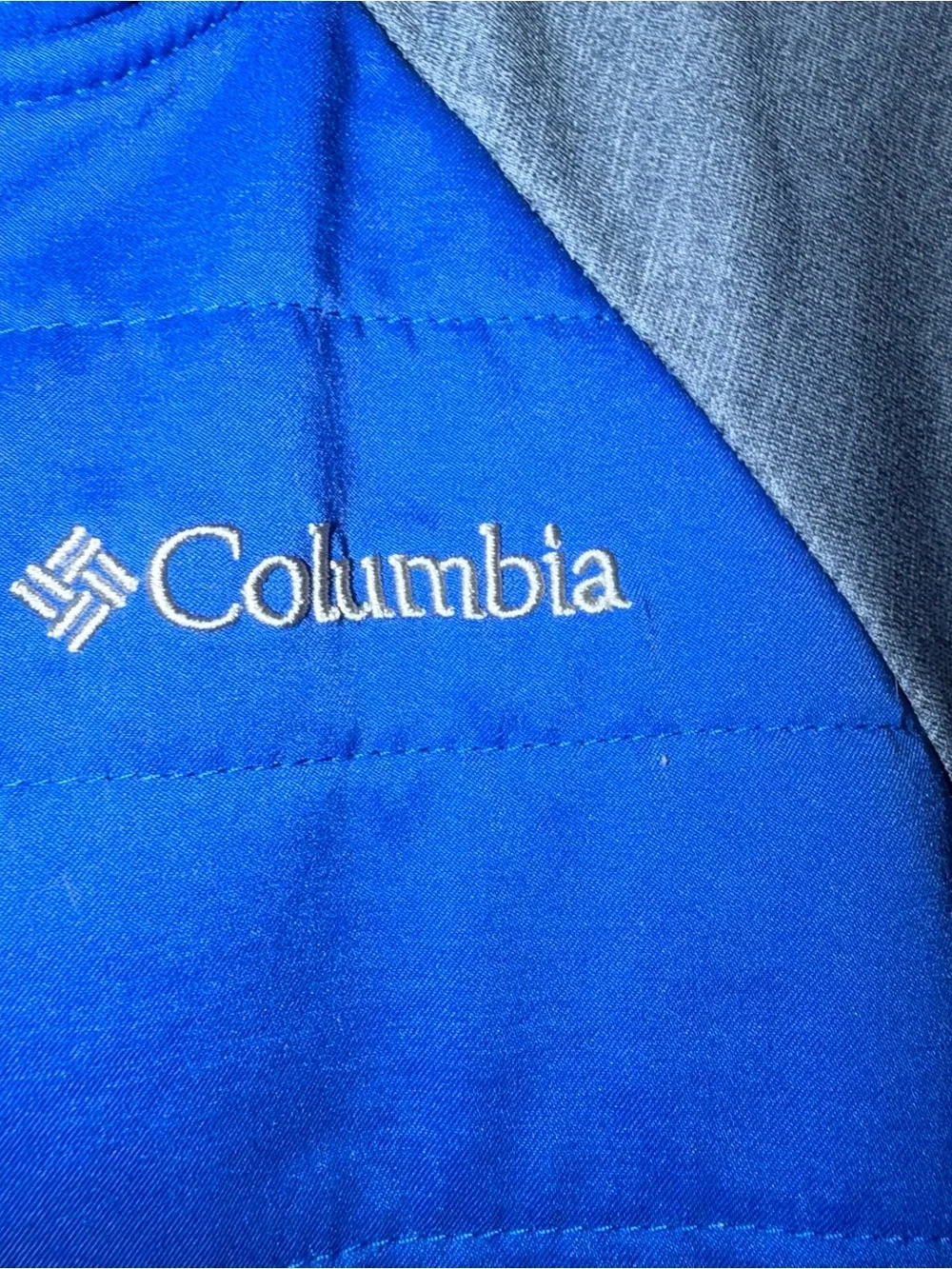 Boys toddler 4T Columbia Blue and Gray Hooded‎ Zip-Up Jacket