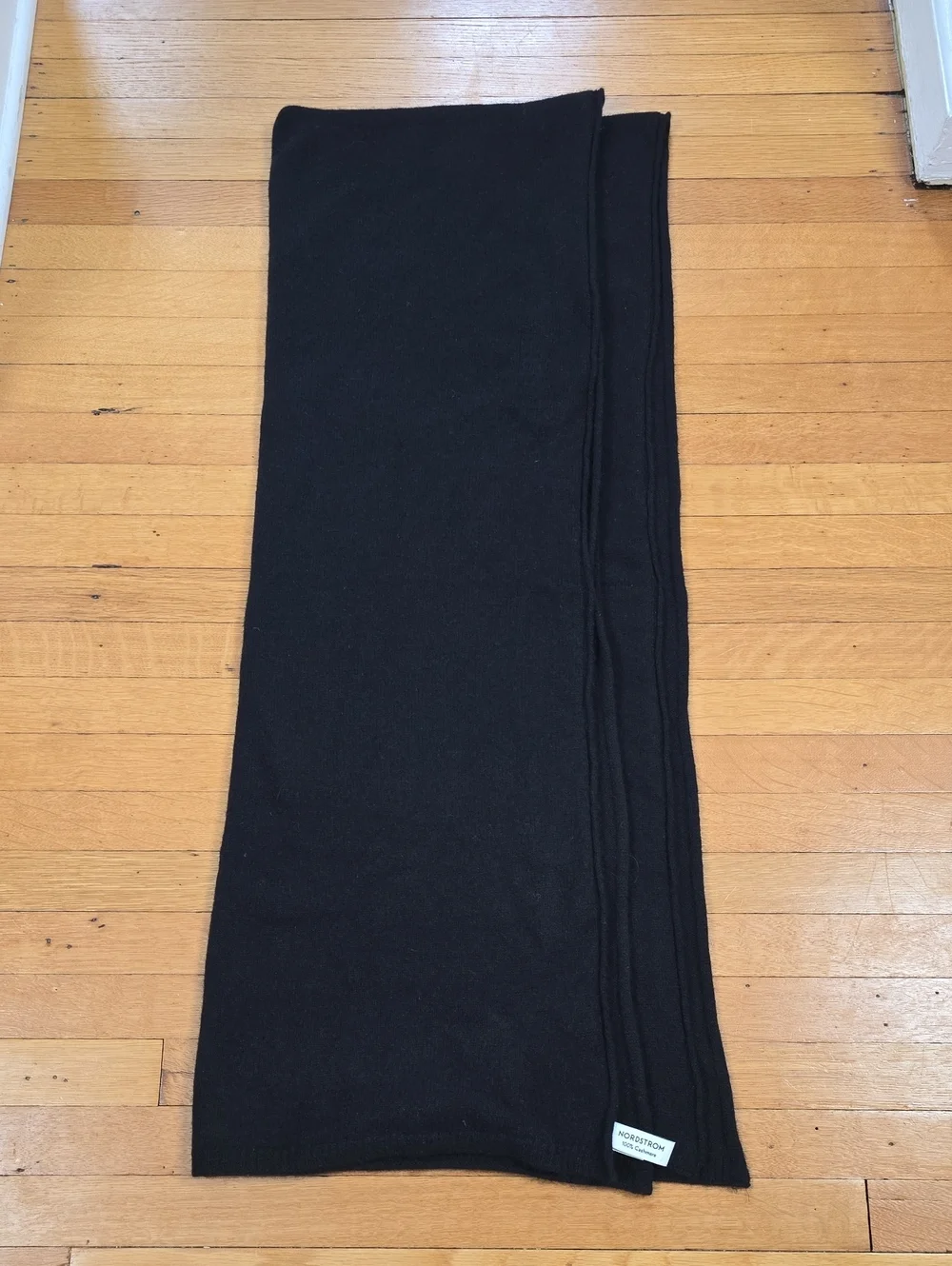 Nordstrom, Cashmere Travel Wrap Scarf, Black, EUC, Women's OS (90