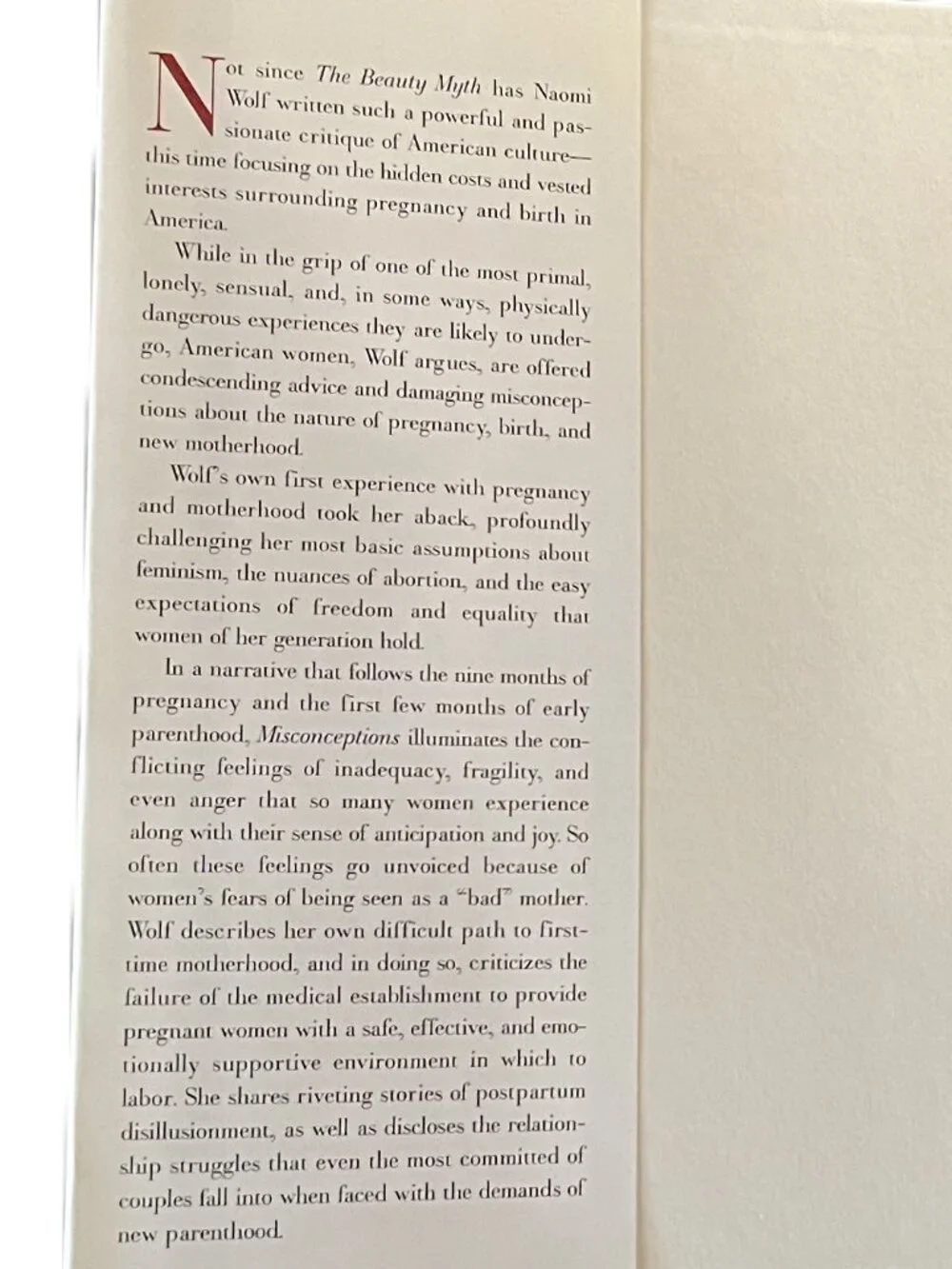 Naomi Wolf misconceptions truth