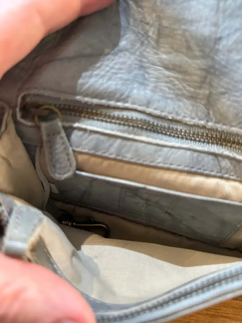 FRYE blue distressed