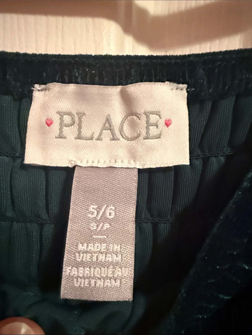 The Childrens Place soft velvet
