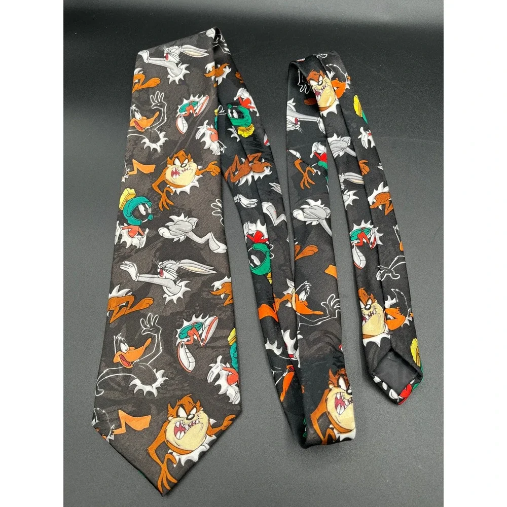 Looney Tunes Mania 1994‎ Mens Neck Tie Bugs Bunny Daffy Taz Marvin the Martian