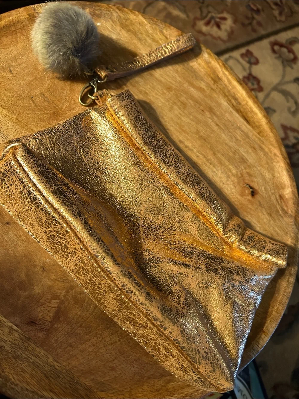 Miss Albright shiny metallic