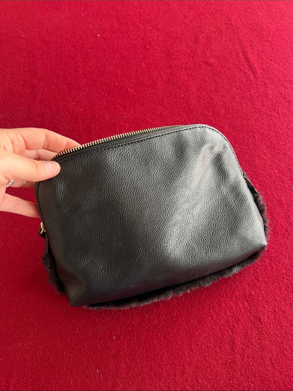 Banana Republic black faux
