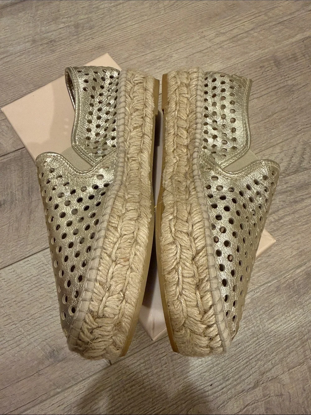 Loeffler Randall metallic perforated