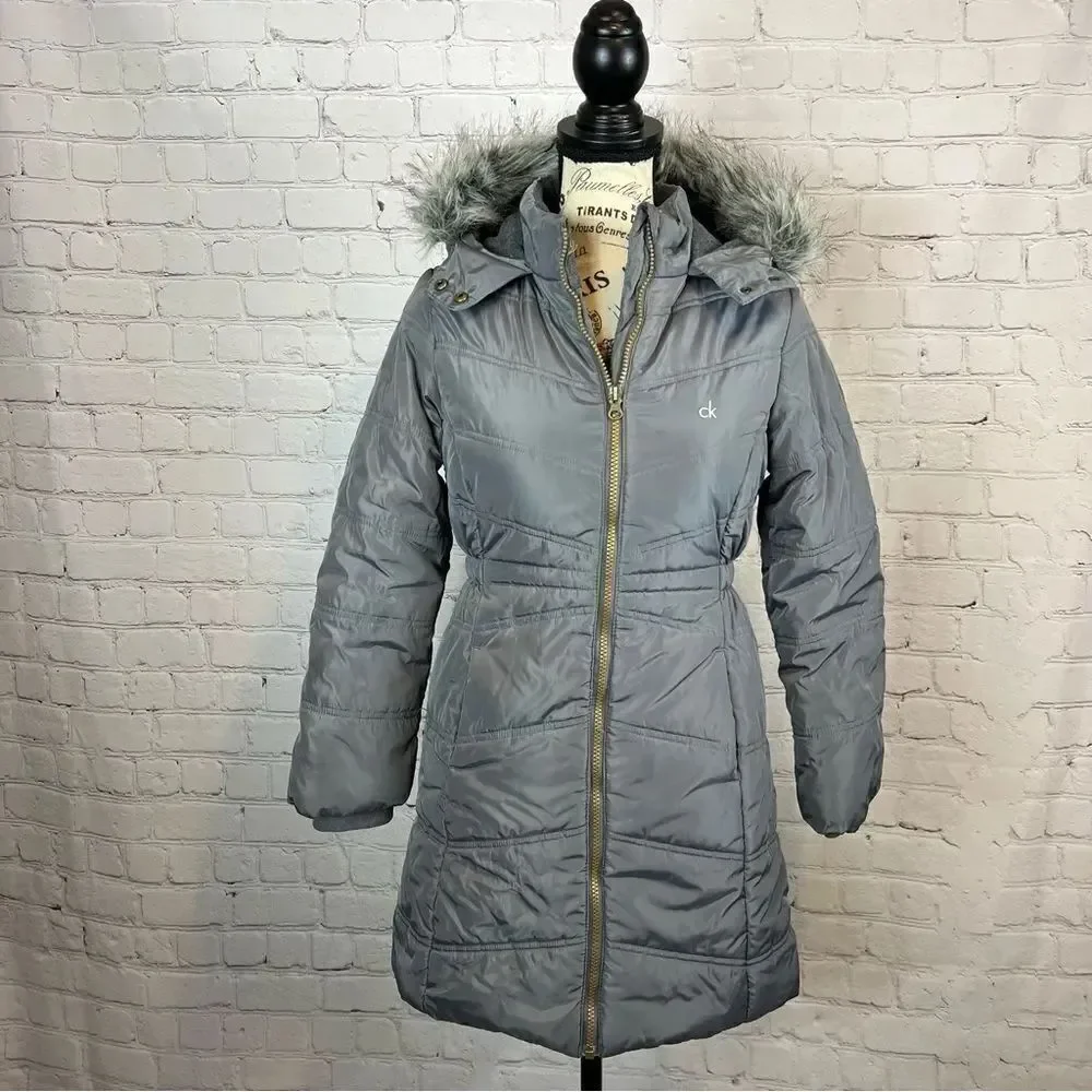 Calvin Klein Jeans Grey Puffer Jacket