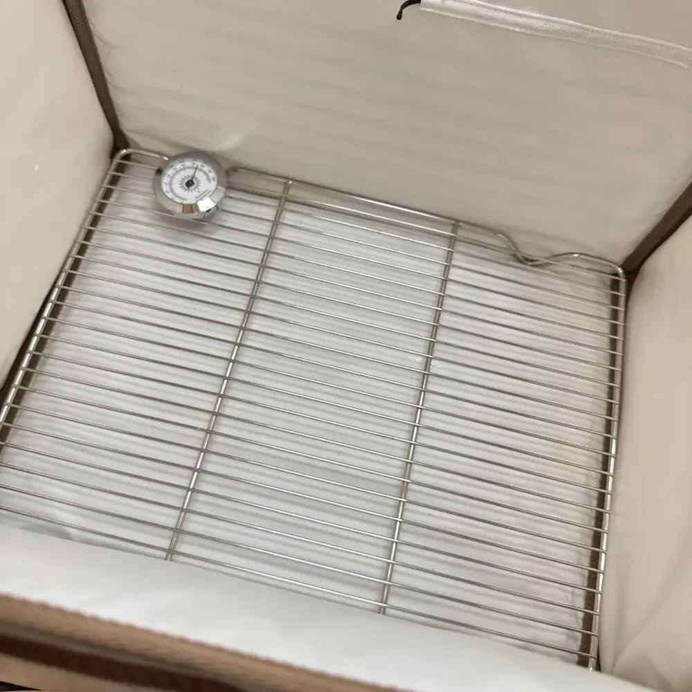 Folding Bread Proofing Box 50-113℉ 48H Timer Dough Proofer Metal Rack GIYUDOT