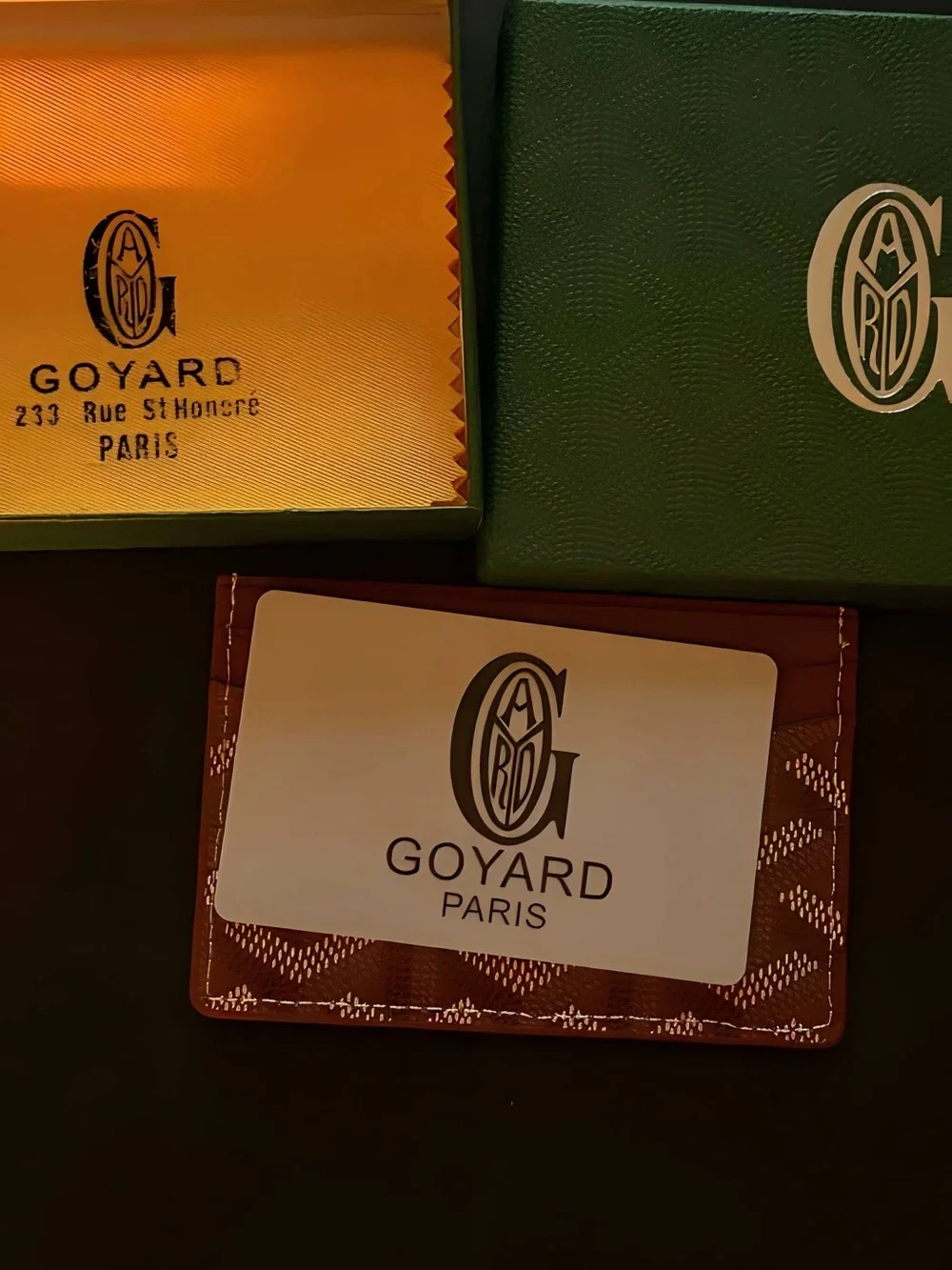 Goyard branded presentation