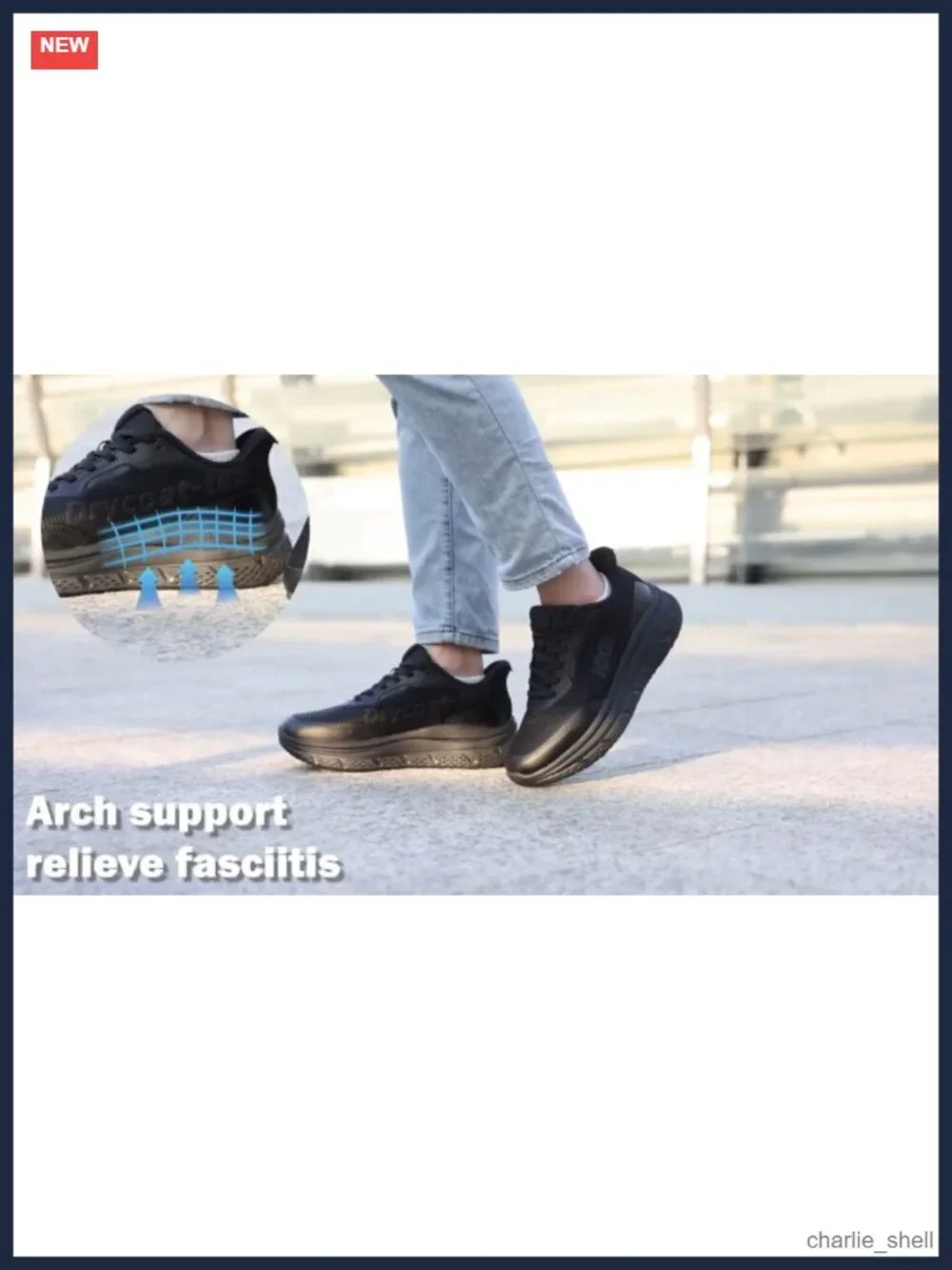 Men's Non Slip Waterproof Work Shoes Arch Support Sneakers Kitchen Chef Nurse