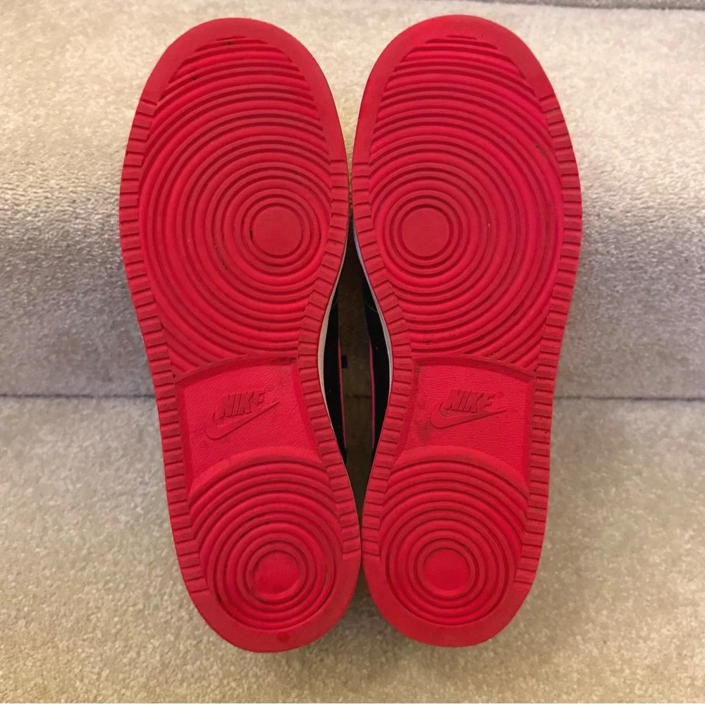 Nike Court Vision Mid Black Red BRED DM8682-001 Mens 11.5‎