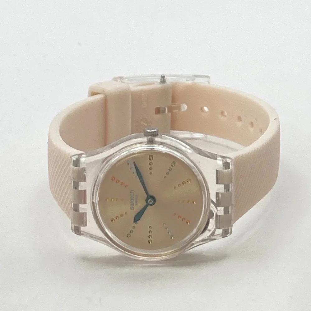 Swatch Quadretten Women's Watch 25mm Pastel Pink LK372 Swiss WR New Battery 8