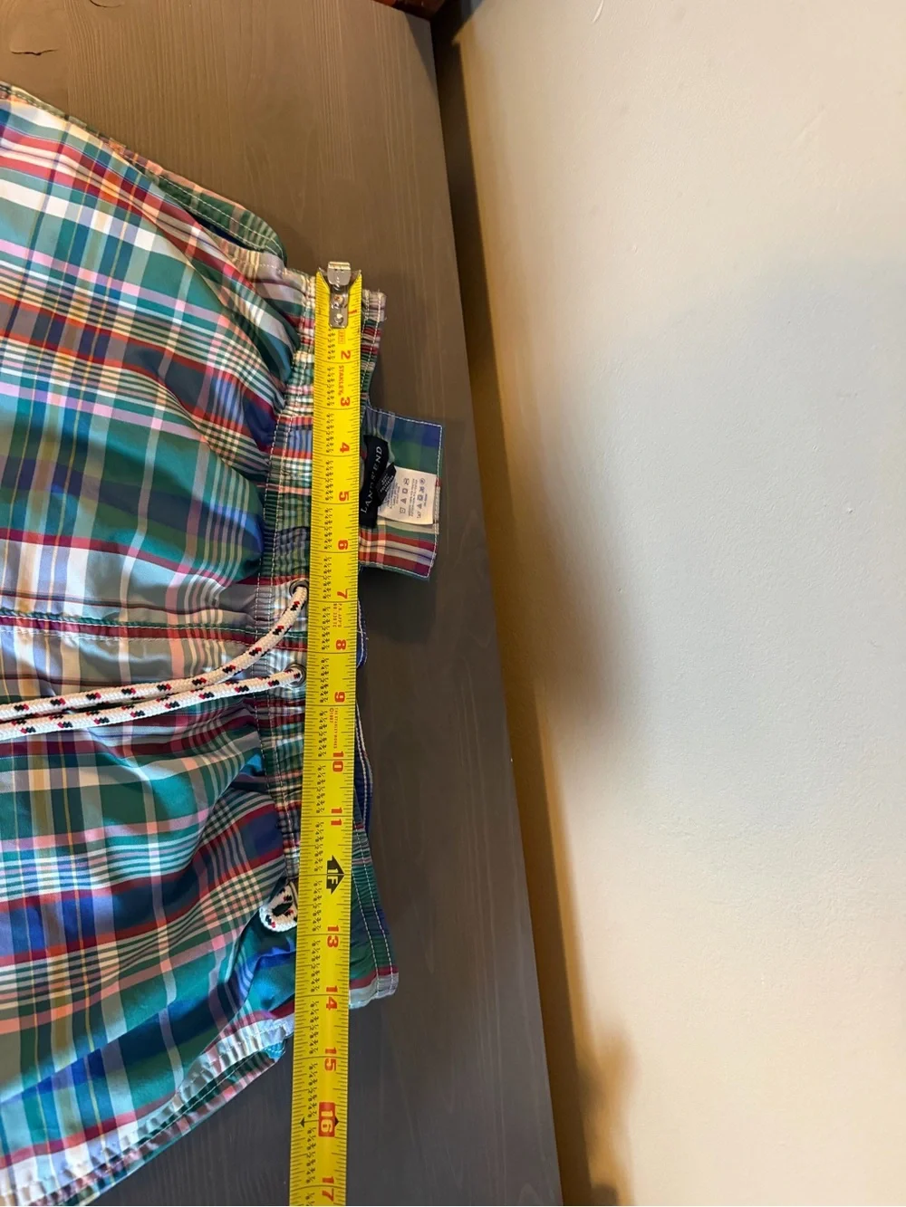 Lands End classic plaid
