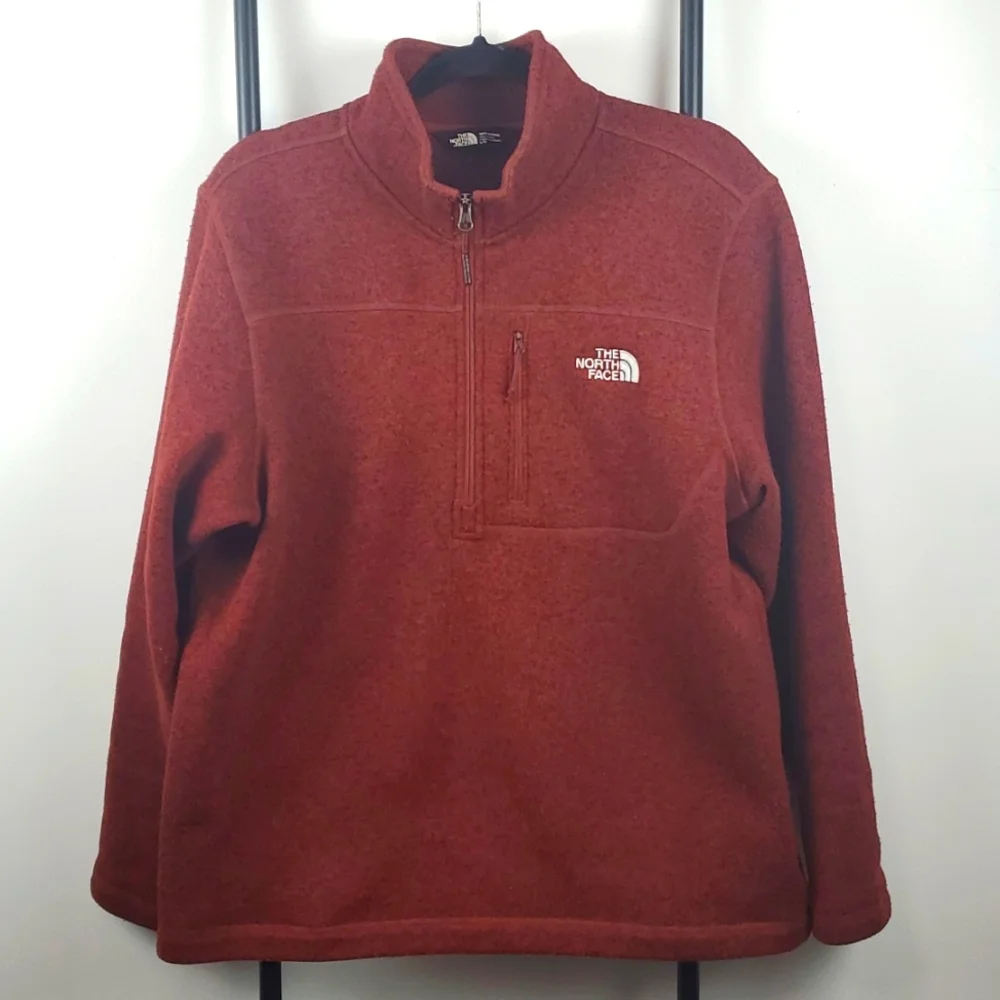 The North Face men sweatshirt pullover 3/4 zipper size L