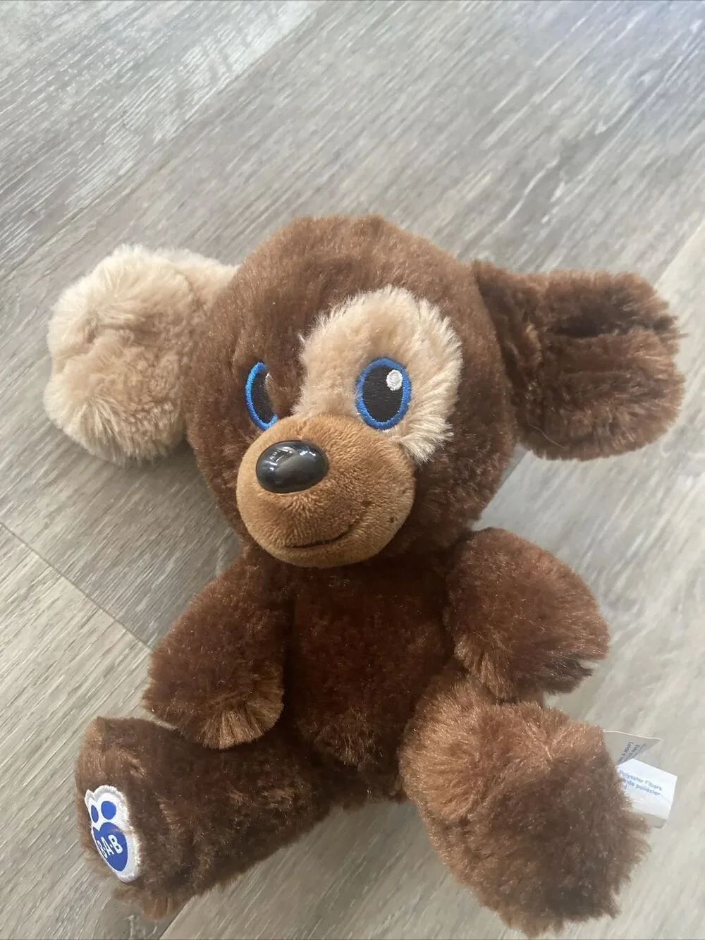 Build A Bear Brown Puppy Dog Blue Eyes Plush Stuffed Animal Toy 7