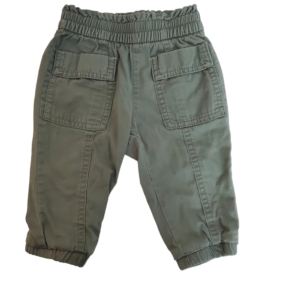 GAP Cargo Joggers Toddler 12-18 mo Desert Cactus Pull on‎ Pockets