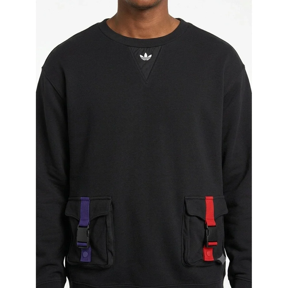 Adidas Originals Lunar New Year Utility Cargo Pocket Sweatshirt‎ Trefoil Logo S