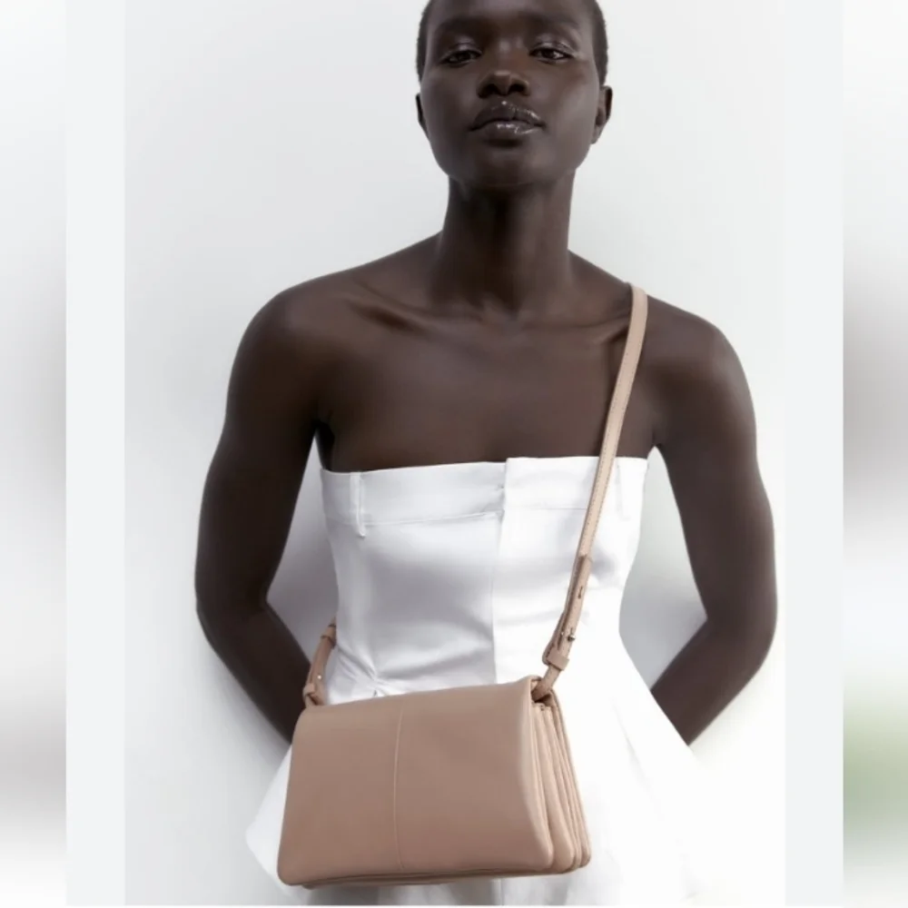 Zara Minimalist Leather Crossbody Bag