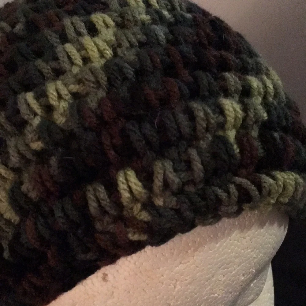 N/A crocheted camouflage