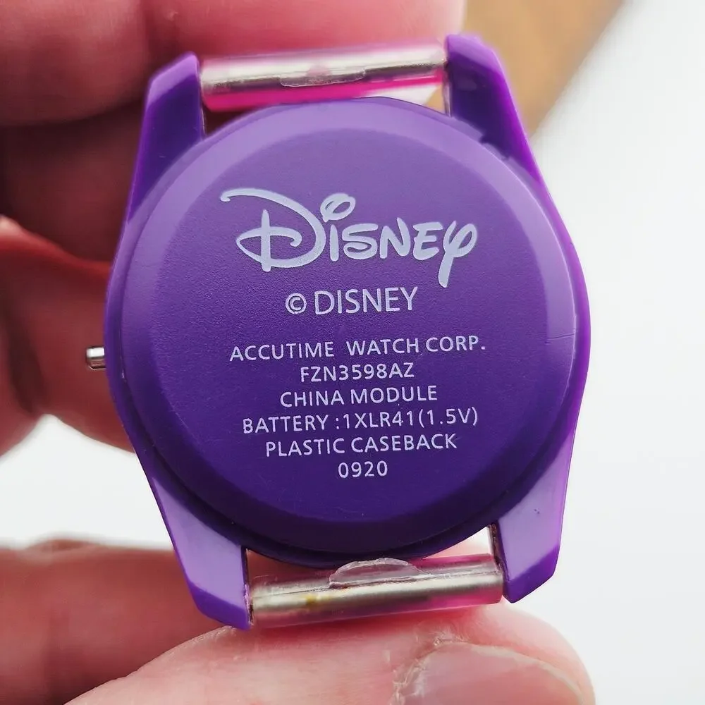 Disney Kids Frozen Digital Watch Purple Pink Ana Elsa Princess Snowflake Band