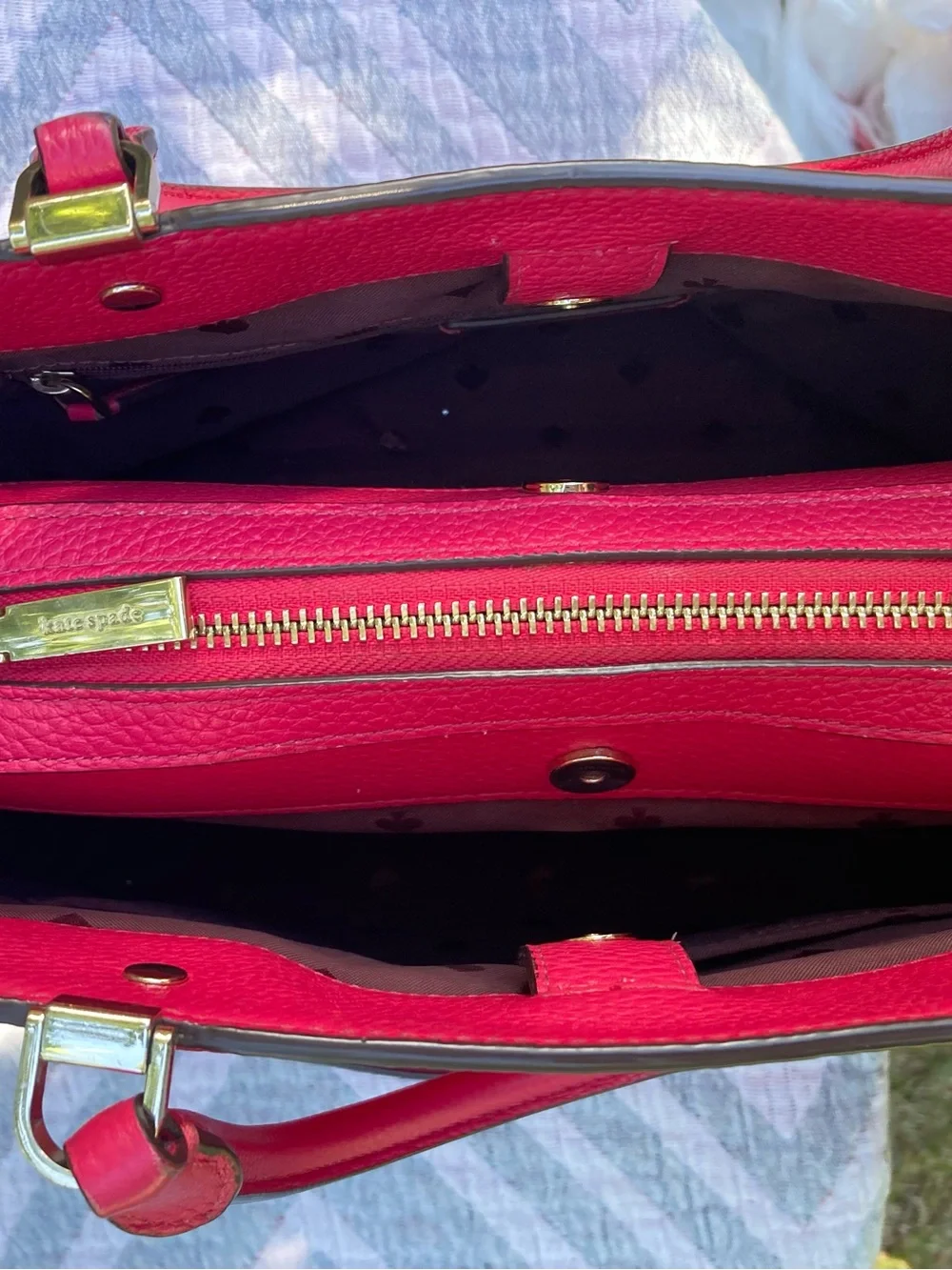 kate spade structured leather