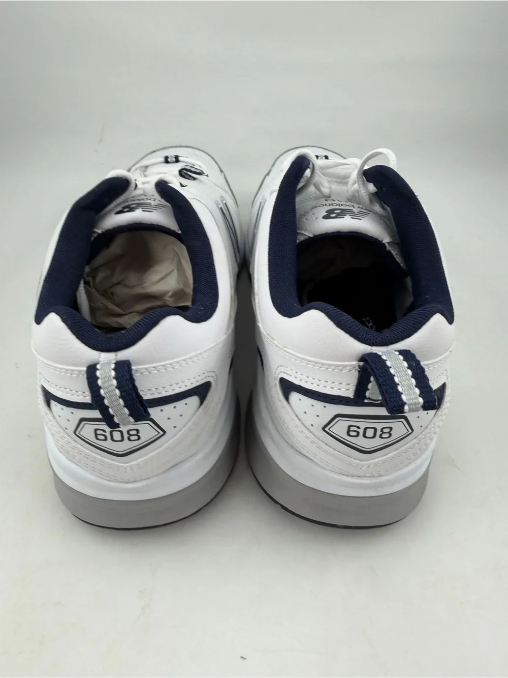 New Balance Men’s 608v5 Navy White - SZ 12.5- Leather Extra Wide Training Shoes