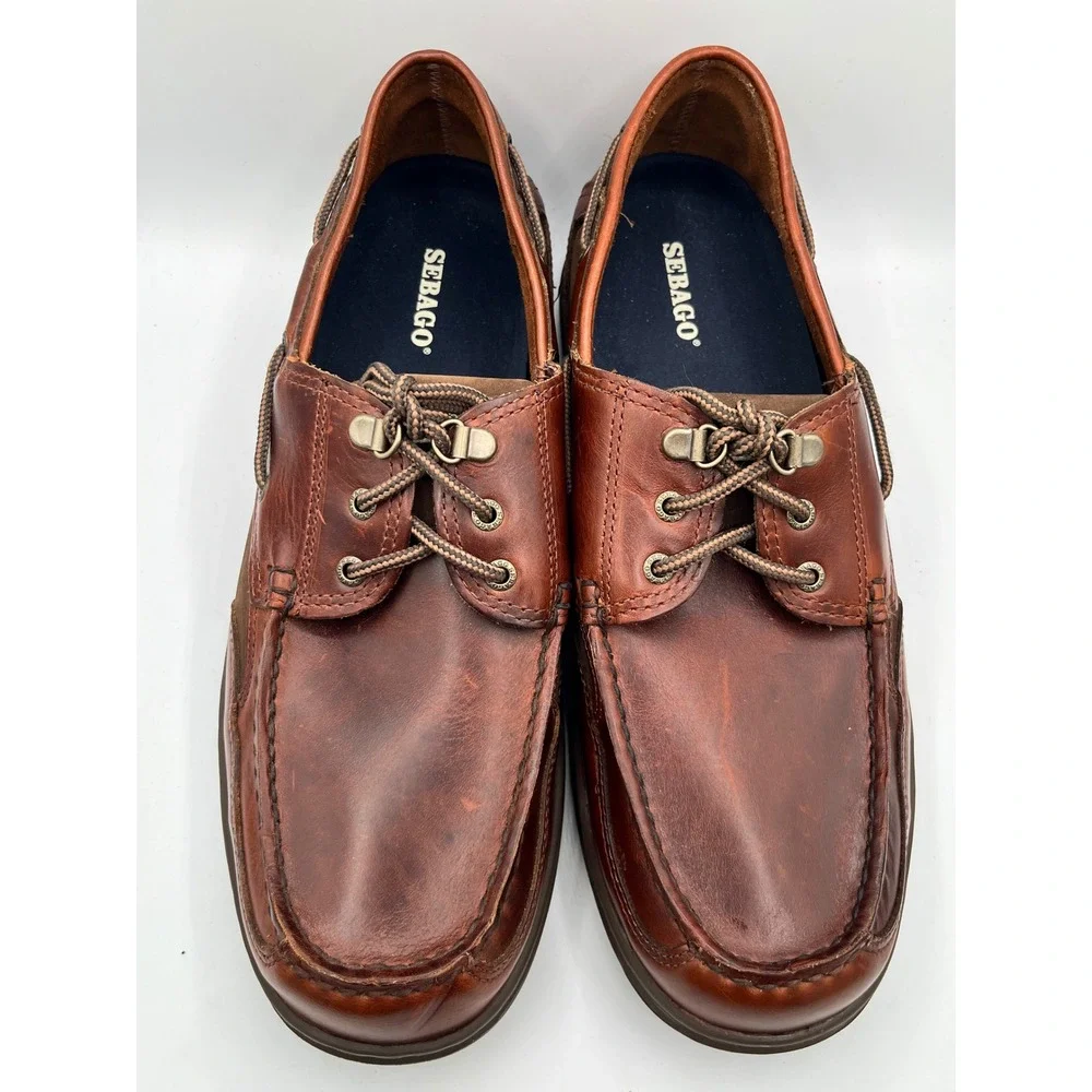 Sebago leather boat