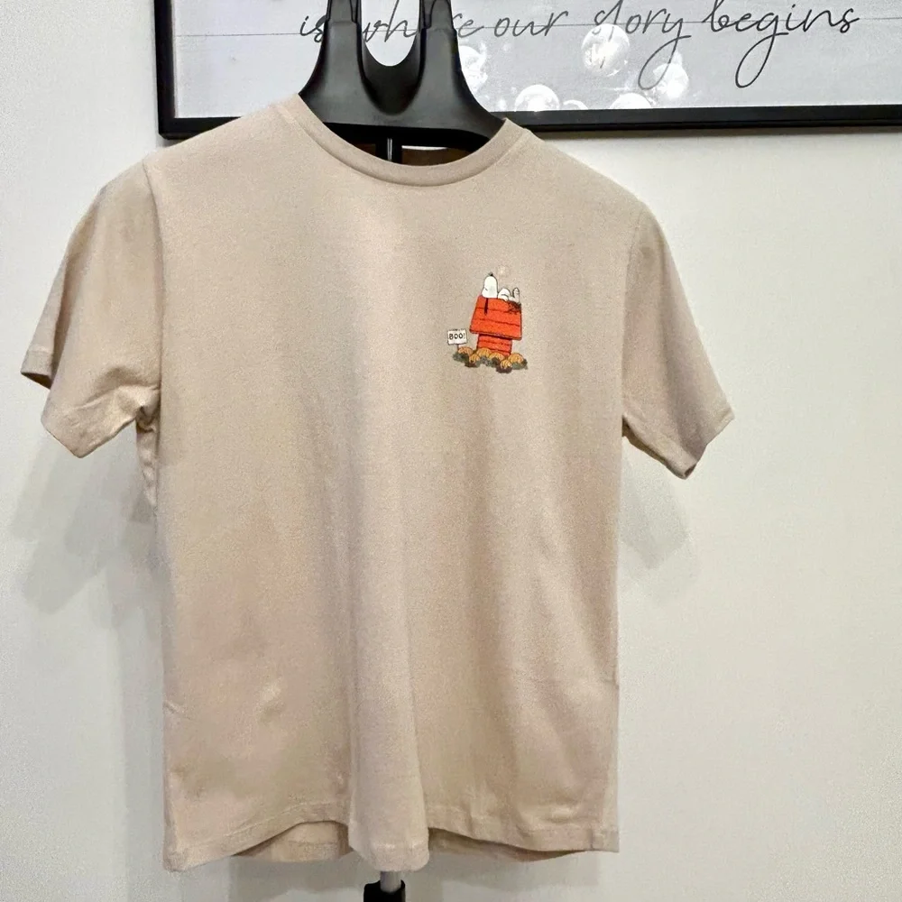NWT Peanuts Fall Boy T-shirt Size XL Charlie Brown Snoopy Pumpkin