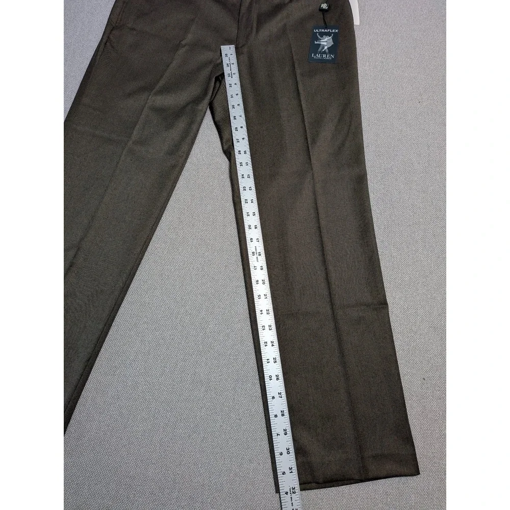 Ralph Lauren LRL Men's Taupe 36W x 30L Ultraflex Stretch Dress Pants Suit NWT