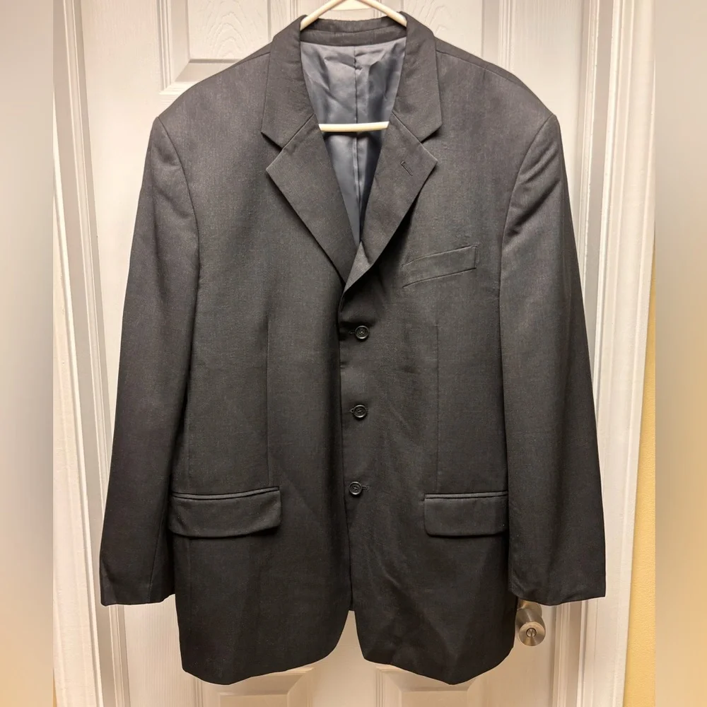Jones New York Men’s Suit Jacket – Black (Approx. 44R)