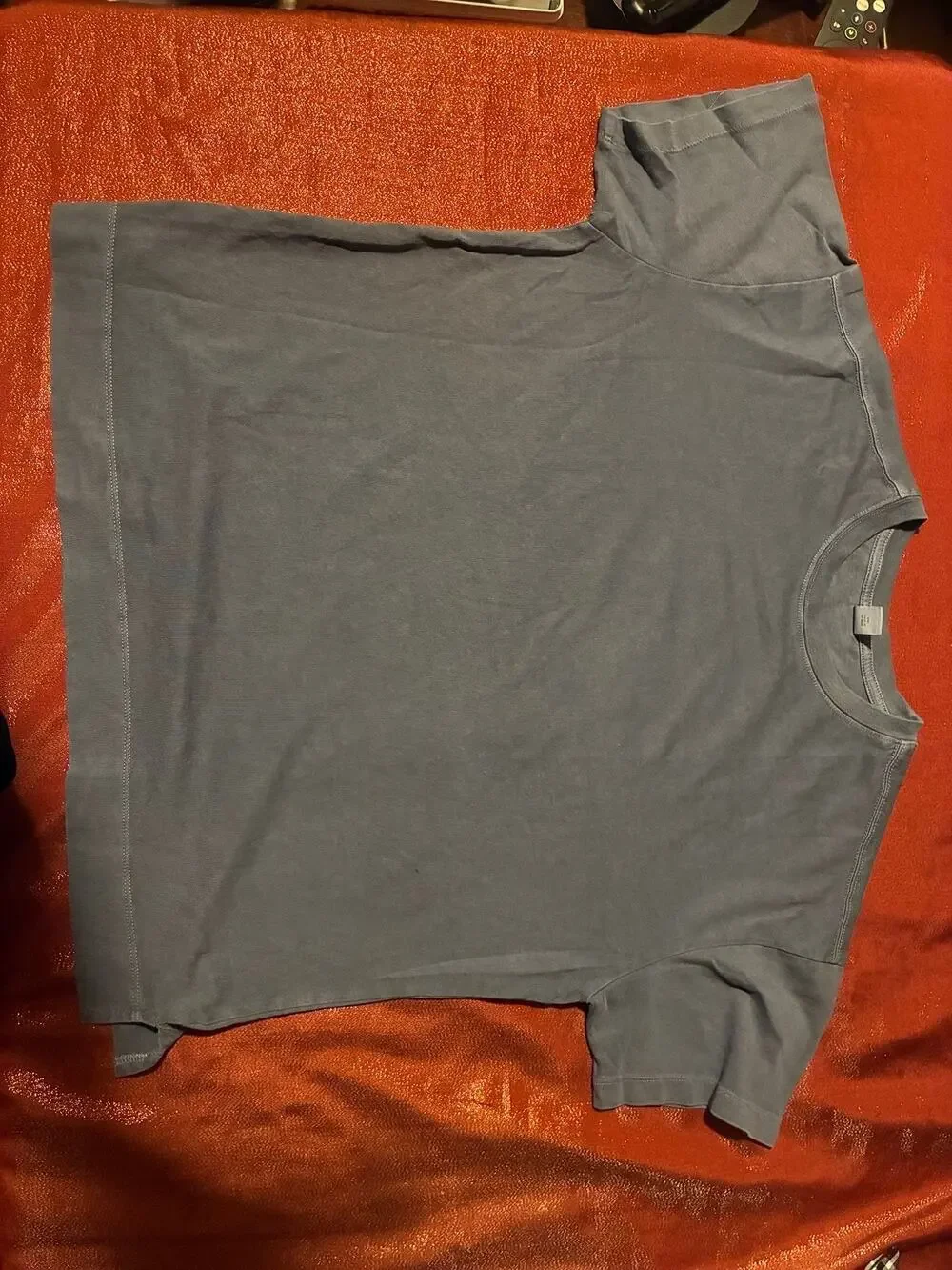 Old Navy Shirt Mens M Vintage Tee Classic Washed Blue Short Sleeve Crew Neck