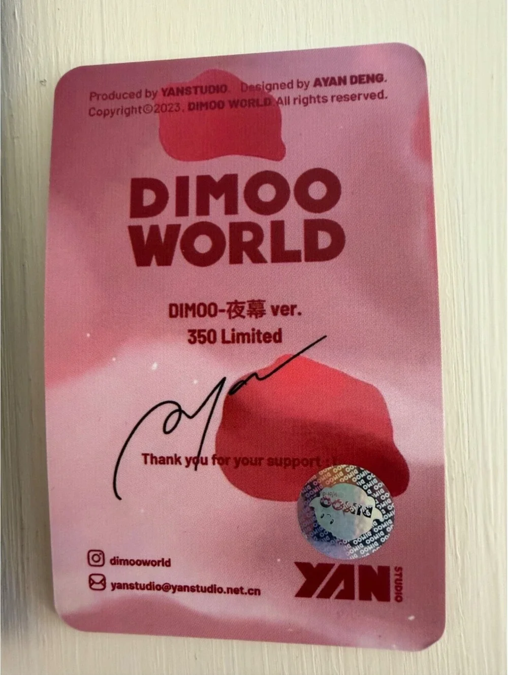 POP MART dimoo nightfall