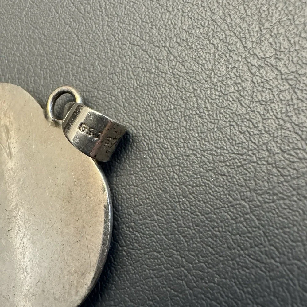 GSJ 925 Sterling Silver MOPMother of Pearl Heart‎ Pendant QVC