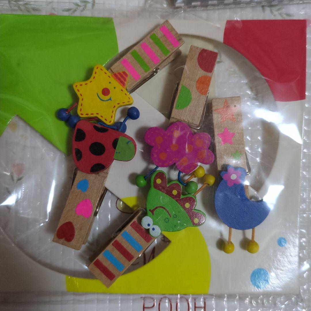 Colorful animal and car wooden pick set