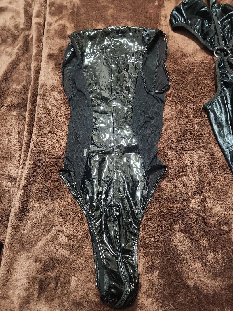 Cosplay Costume Black Synthetic & PU Leather Set