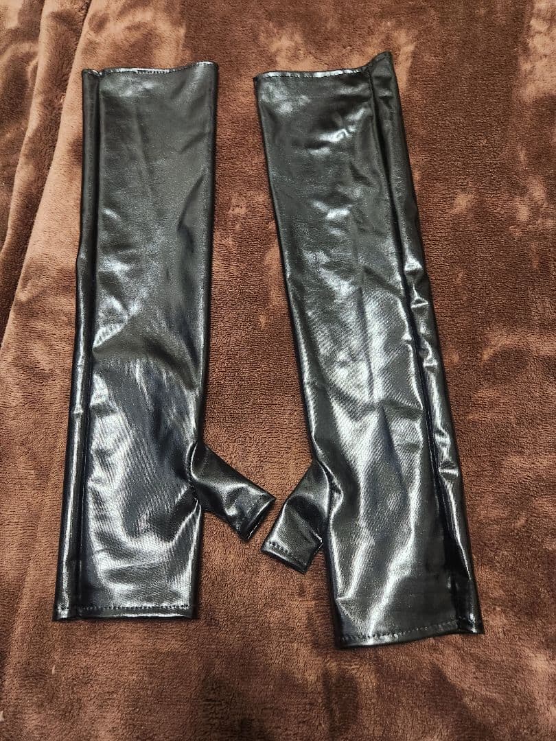 Cosplay Costume Black Synthetic & PU Leather Set