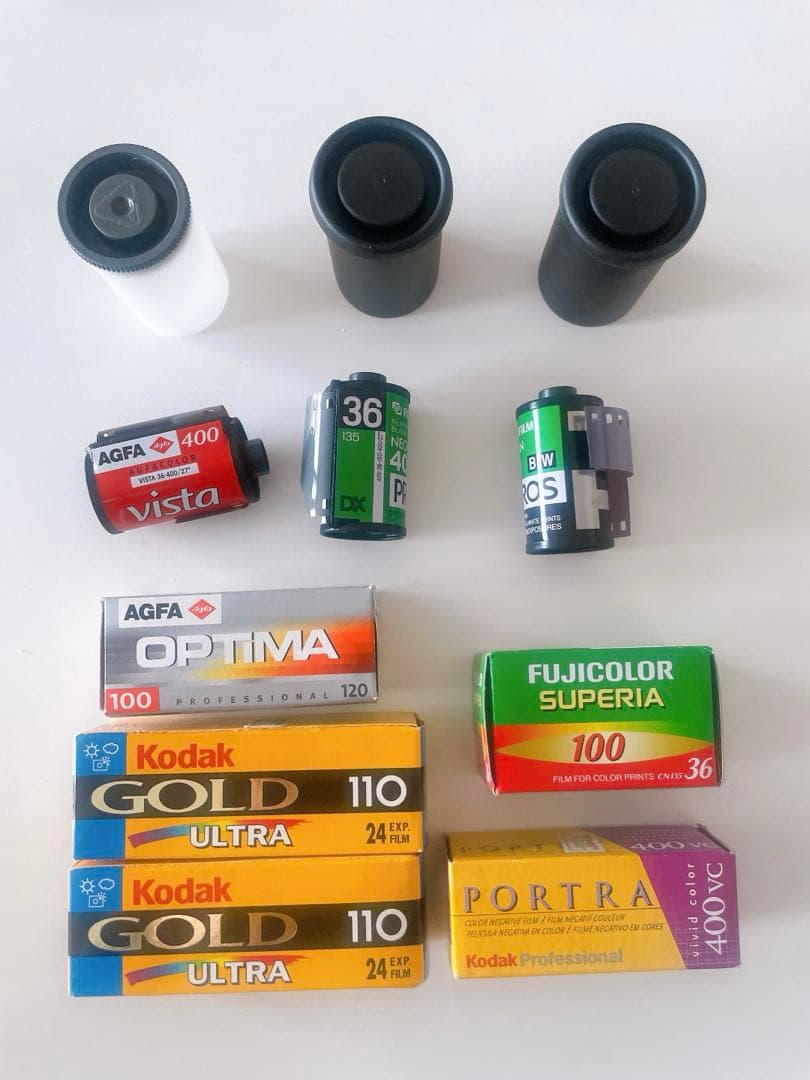 Film 8-Roll Set Kodak Agfa Fujicolor