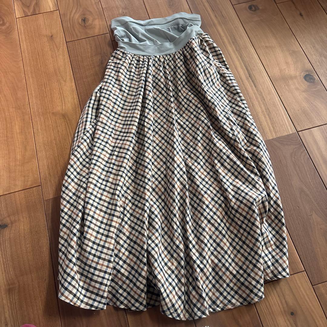 Maternity Check Skirt, Size M