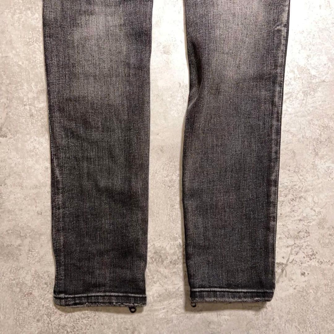 Rare Find: mnml Minimalist Black Biker Denim with Hem Zips - Size 30