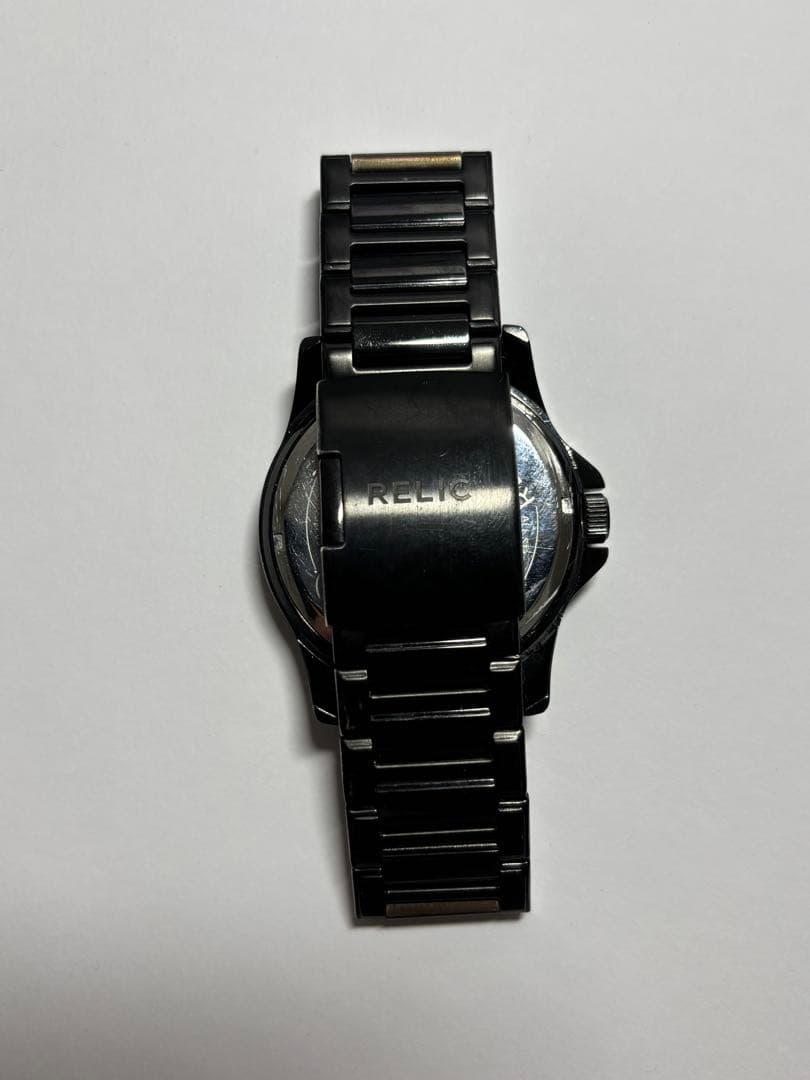 【Battery Replaced】RELIC Watch Black x Blue ZR12036 Date