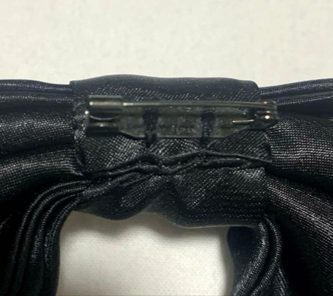 Ribbon Black Gold Collar Bag Decoration