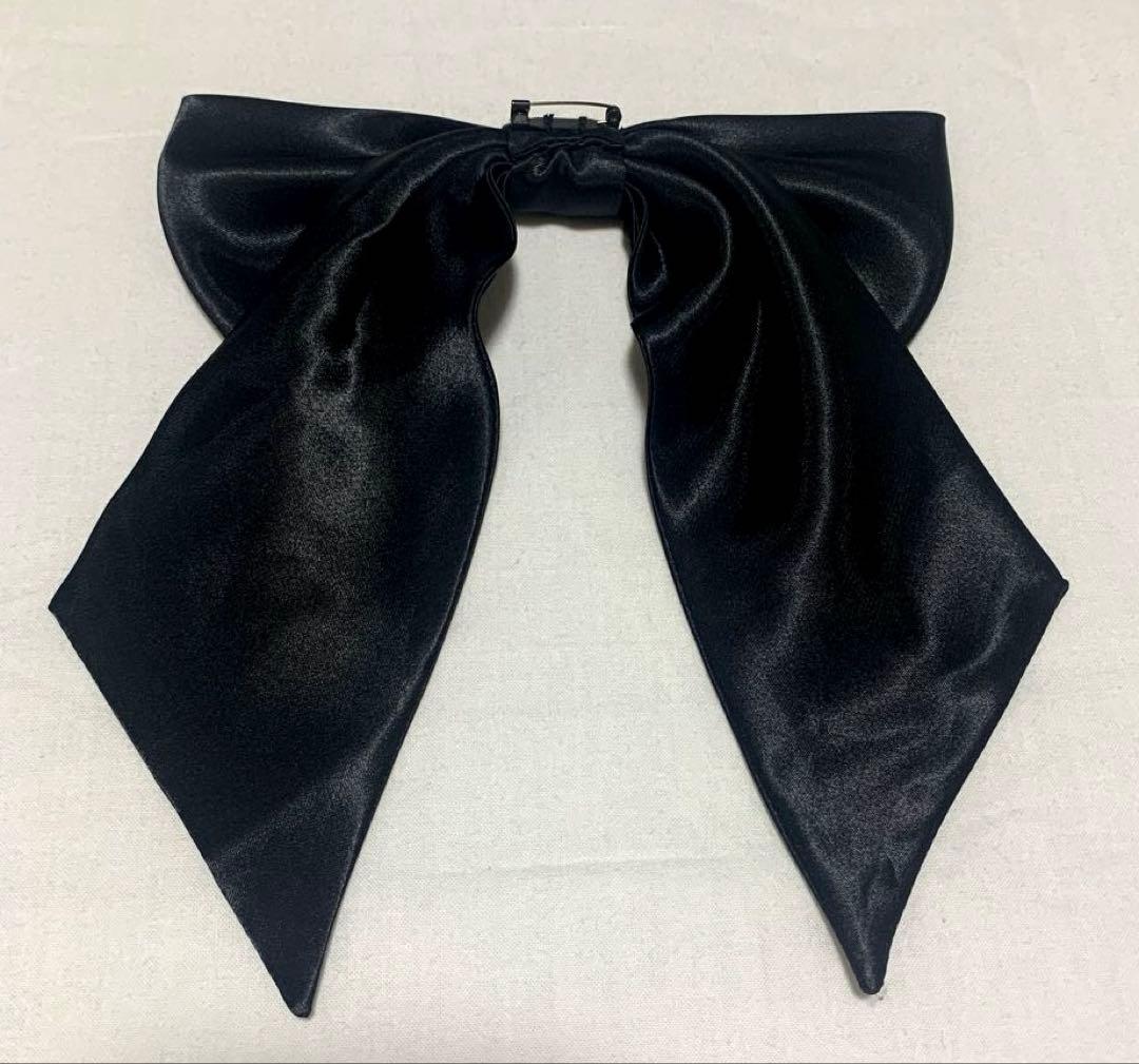 Ribbon Black Gold Collar Bag Decoration