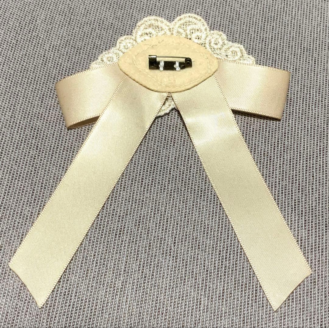 Ribbon Black Gold Collar Bag Decoration
