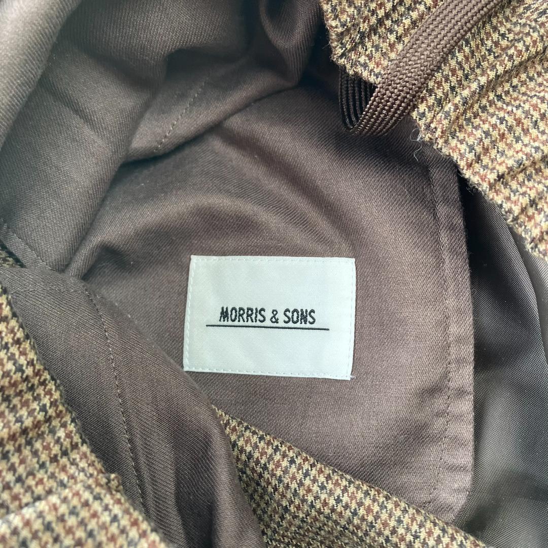 Beautiful condition Morris & Sons Gun Club Check Wide Easy Pants Wool 1031