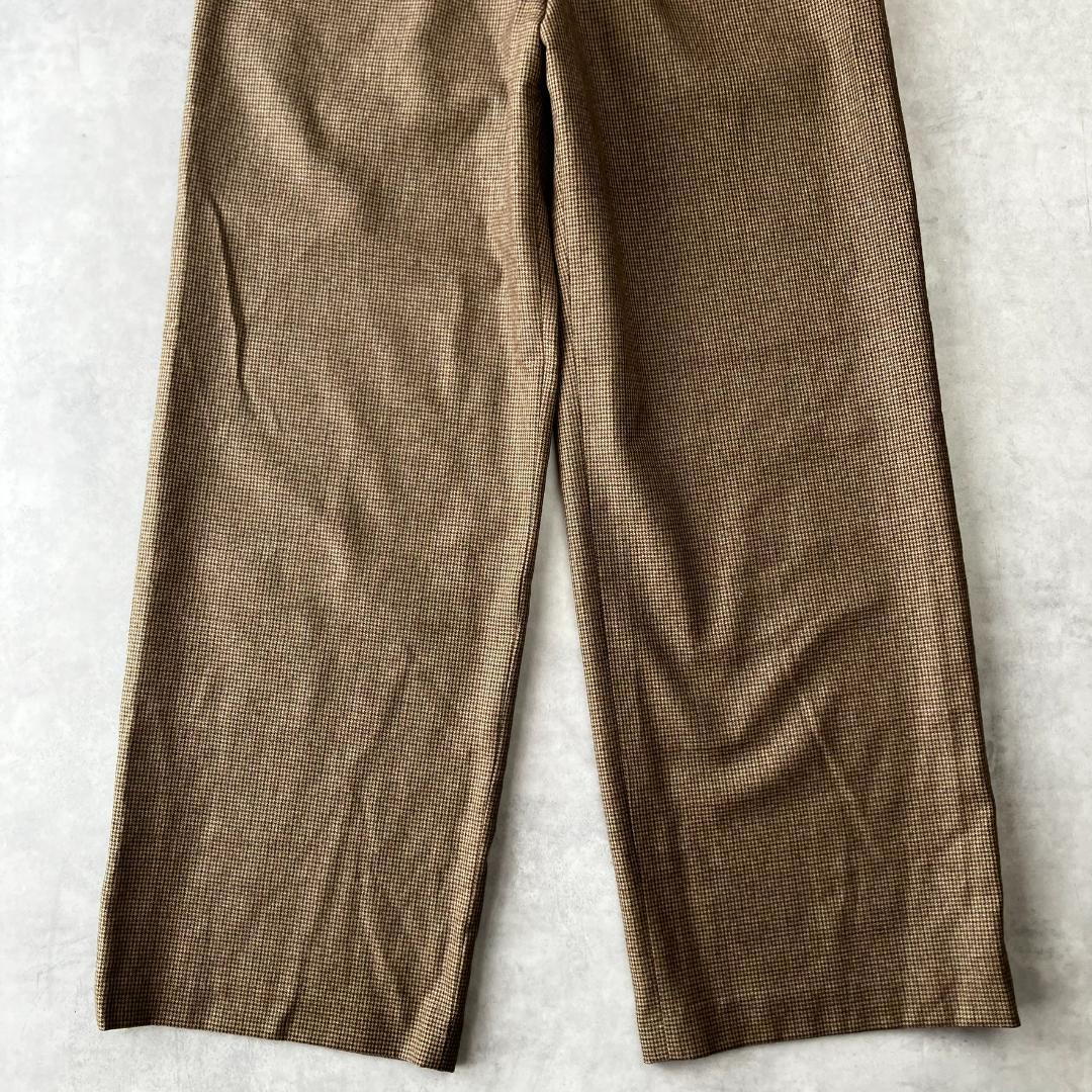 Beautiful condition Morris & Sons Gun Club Check Wide Easy Pants Wool 1031