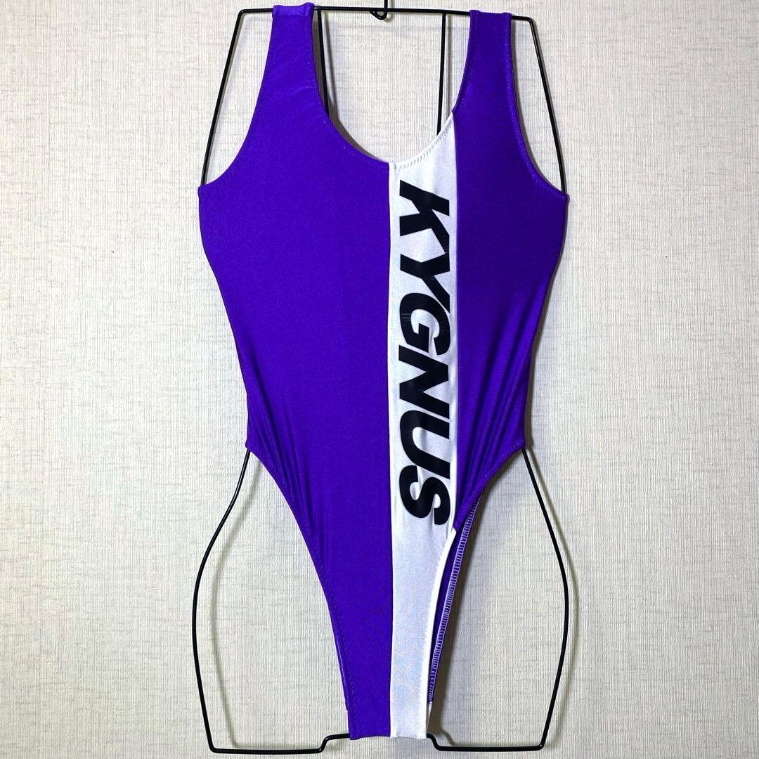 Race Queen Cosplay KYGNUS Purple One-Piece Swimsuit M-L Size Used