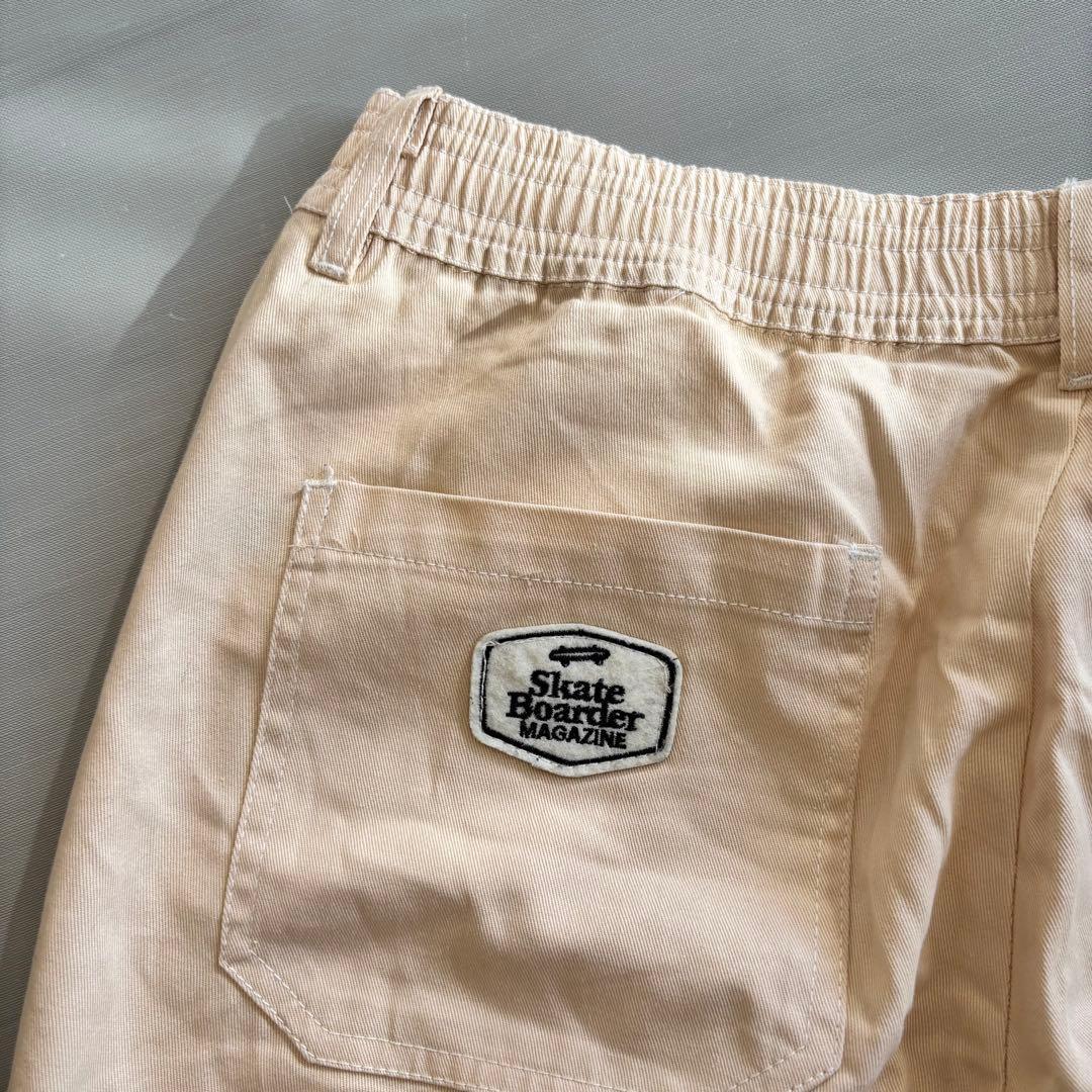 Couture Straight Pants, 100% Cotton, Casual, Elastic Waist, Comfortable / L