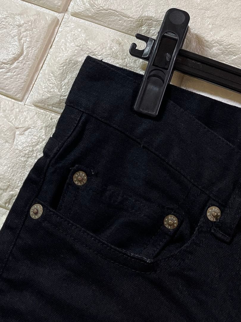 JACKROSE Stretch Paint Skinny Denim - Black - Size 29 - Y2K