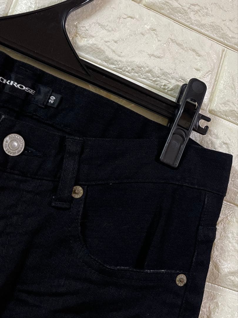 JACKROSE Stretch Paint Skinny Denim - Black - Size 29 - Y2K